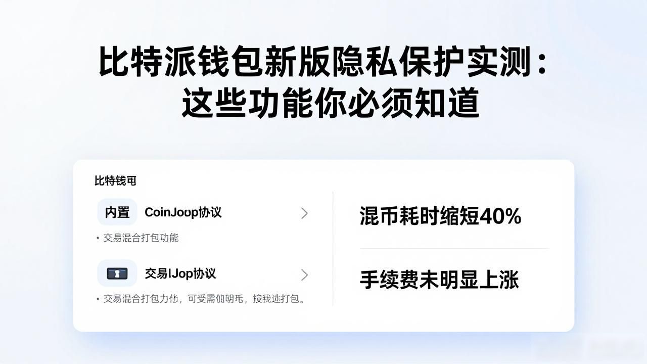 比特派钱包新版隐私保护实测：这些功能你必须知道