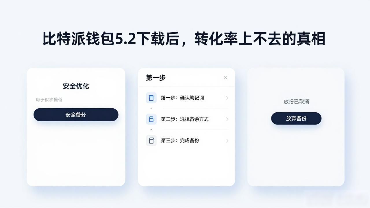 比特派钱包5.2下载后，转化率上不去的真相