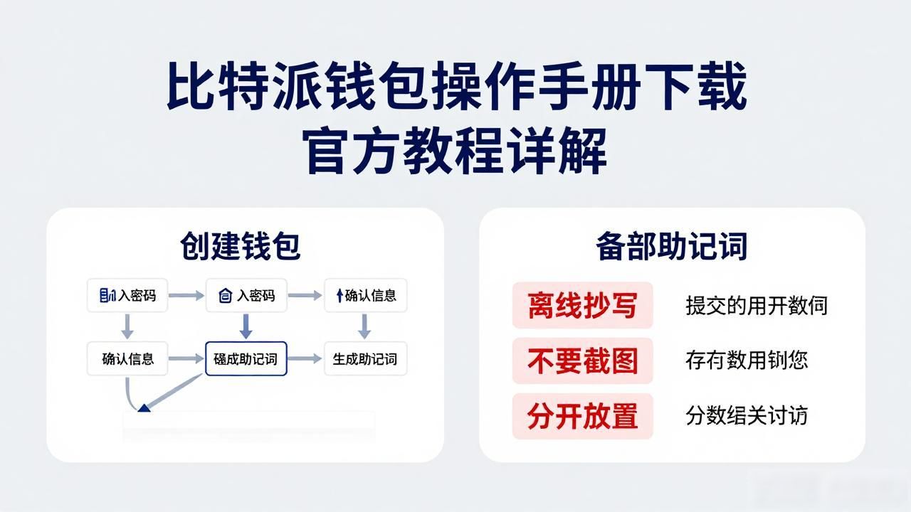 比特派钱包操作手册下载 官方教程详解