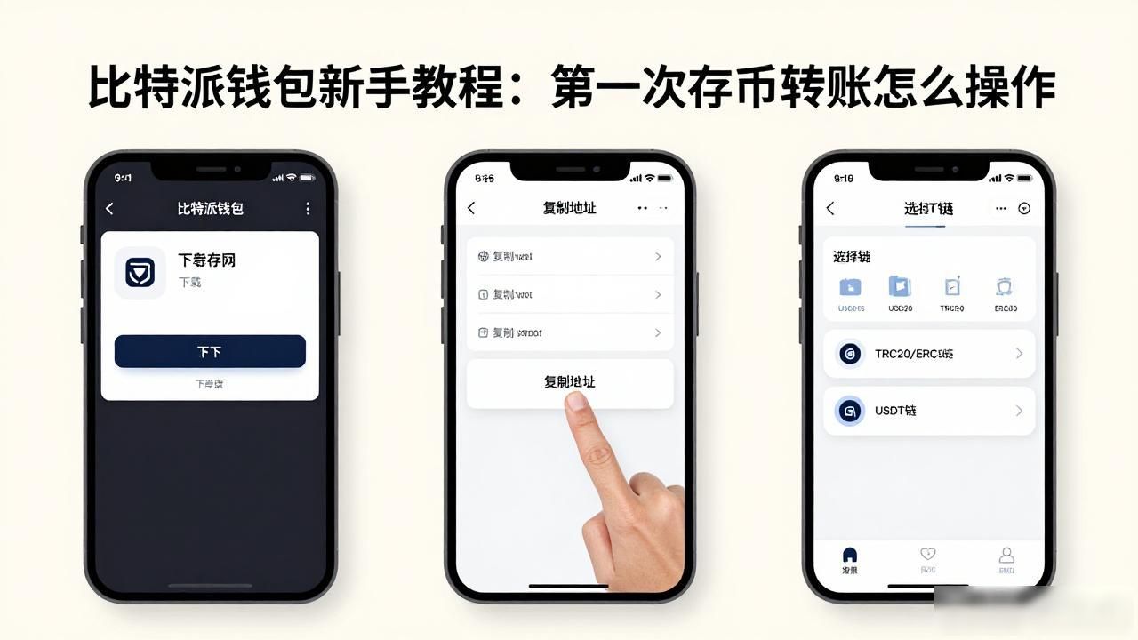 比特派钱包新手教程：第一次存币转账怎么操作