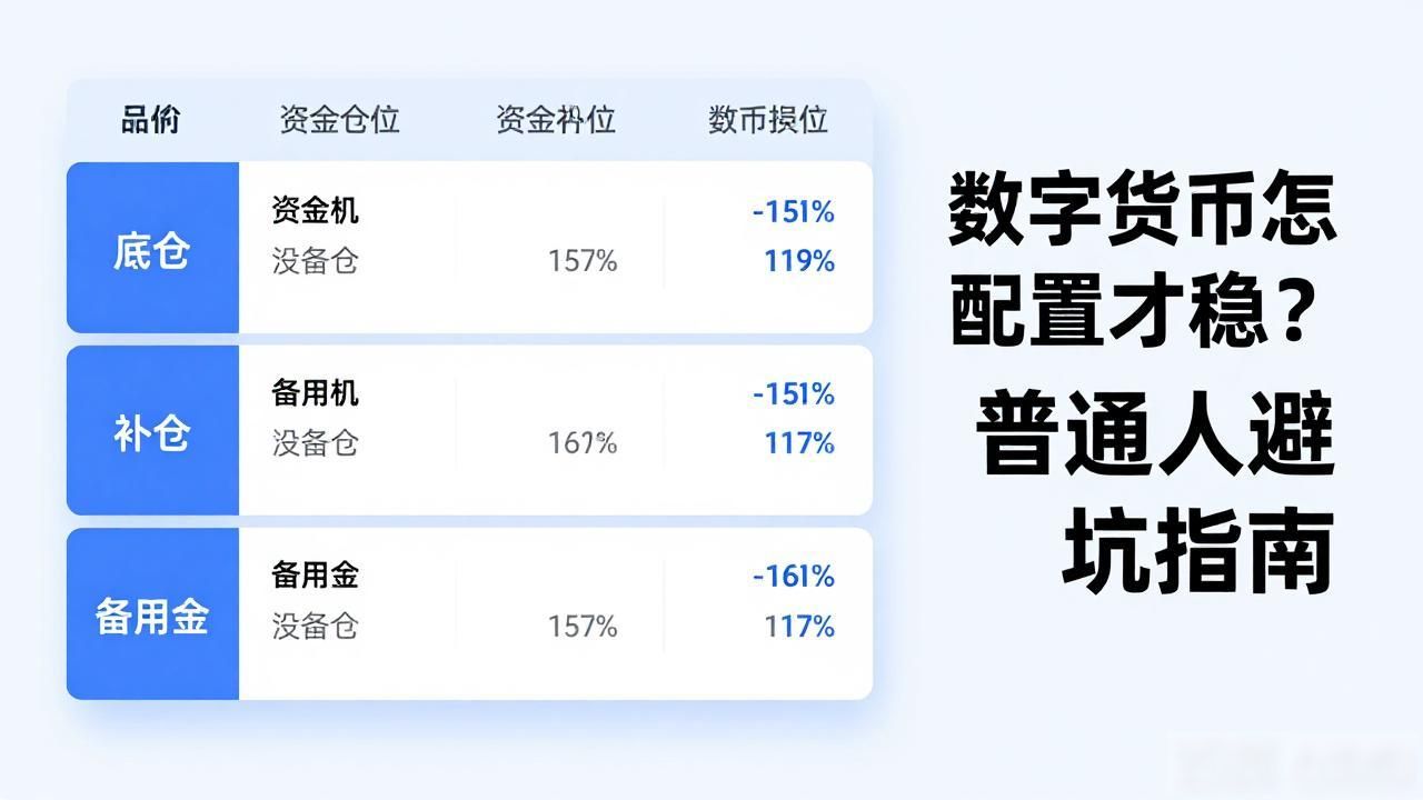 数字货币怎么配置才稳？普通人避坑指南