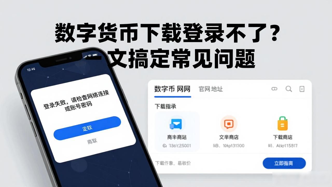 数字货币下载登录不了？一文搞定常见问题