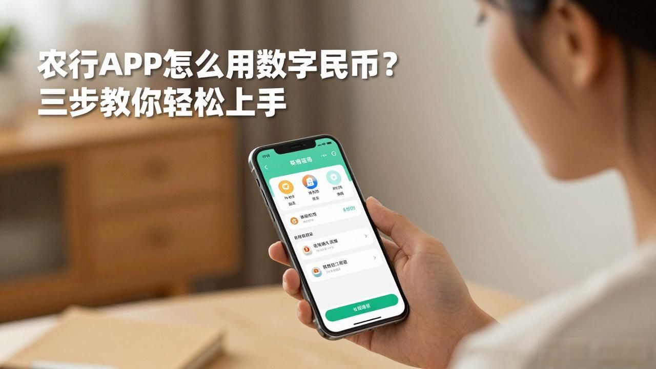 农行APP怎么用数字人民币？三步教你轻松上手