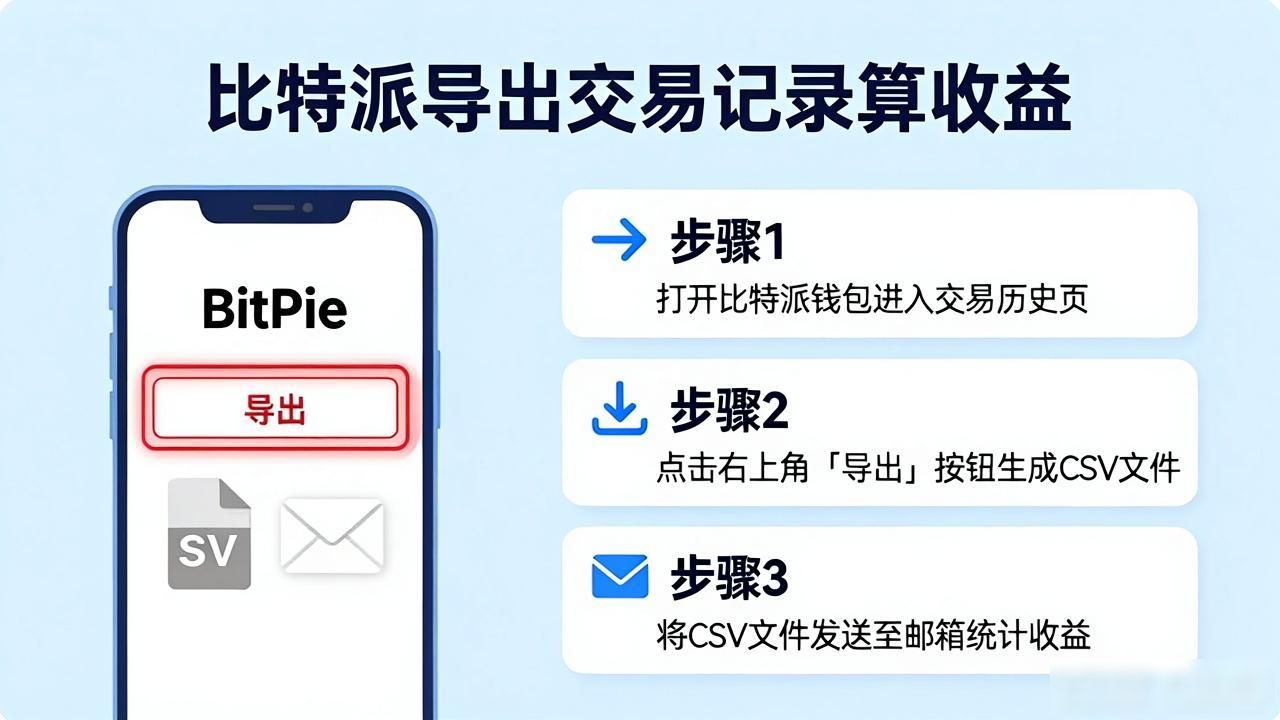 比特派钱包怎么看投资业绩？3步导出交易记录算清收益