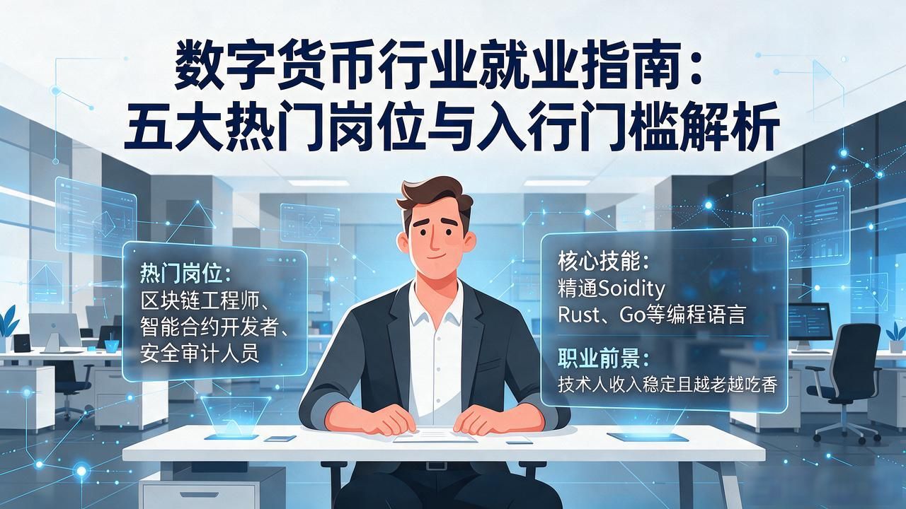 数字货币行业就业指南：五大热门岗位与入行门槛解析