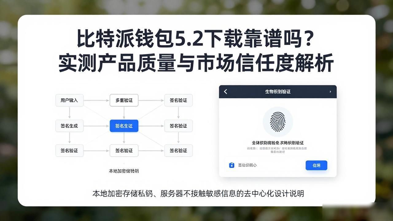 比特派钱包5.2下载靠谱吗？实测产品质量与市场信任度解析