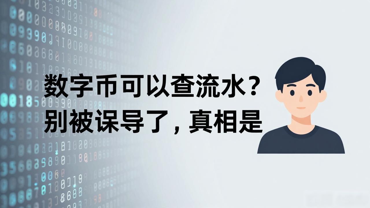 数字货币可以查流水？别被误导了，真相是