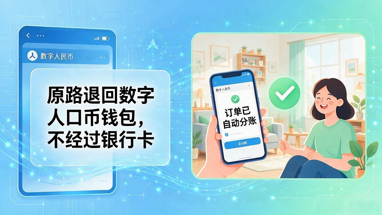 央行数字货币网购怎么花？数字人民币付款退款分账一次说清