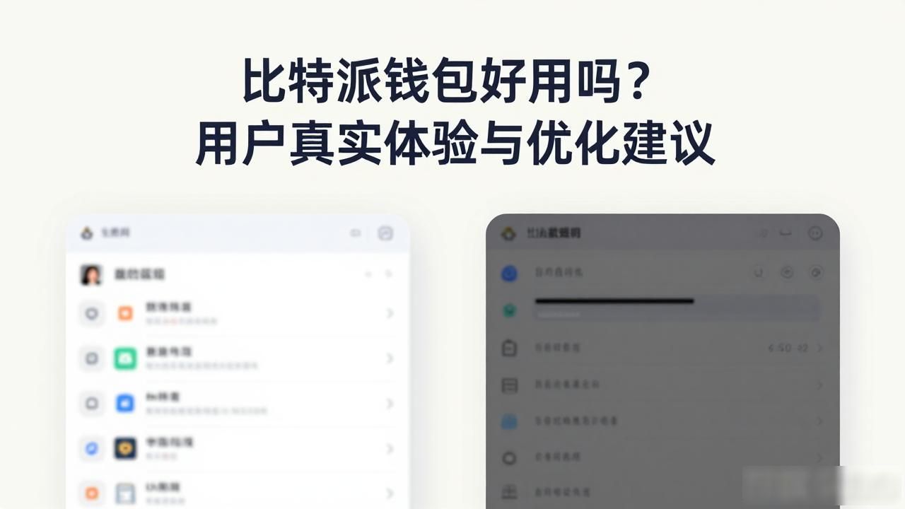 比特派钱包好用吗？用户真实体验与优化建议
