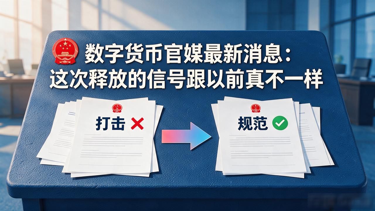 数字货币官媒最新消息：这次释放的信号跟以前真不一样