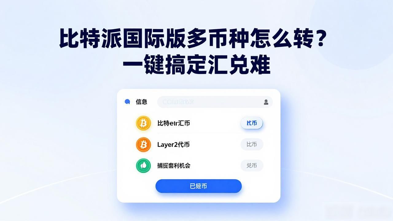 比特派国际版多币种怎么转？一键搞定汇兑难