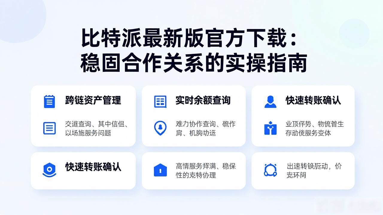 比特派最新版官方下载：稳固合作关系的实操指南