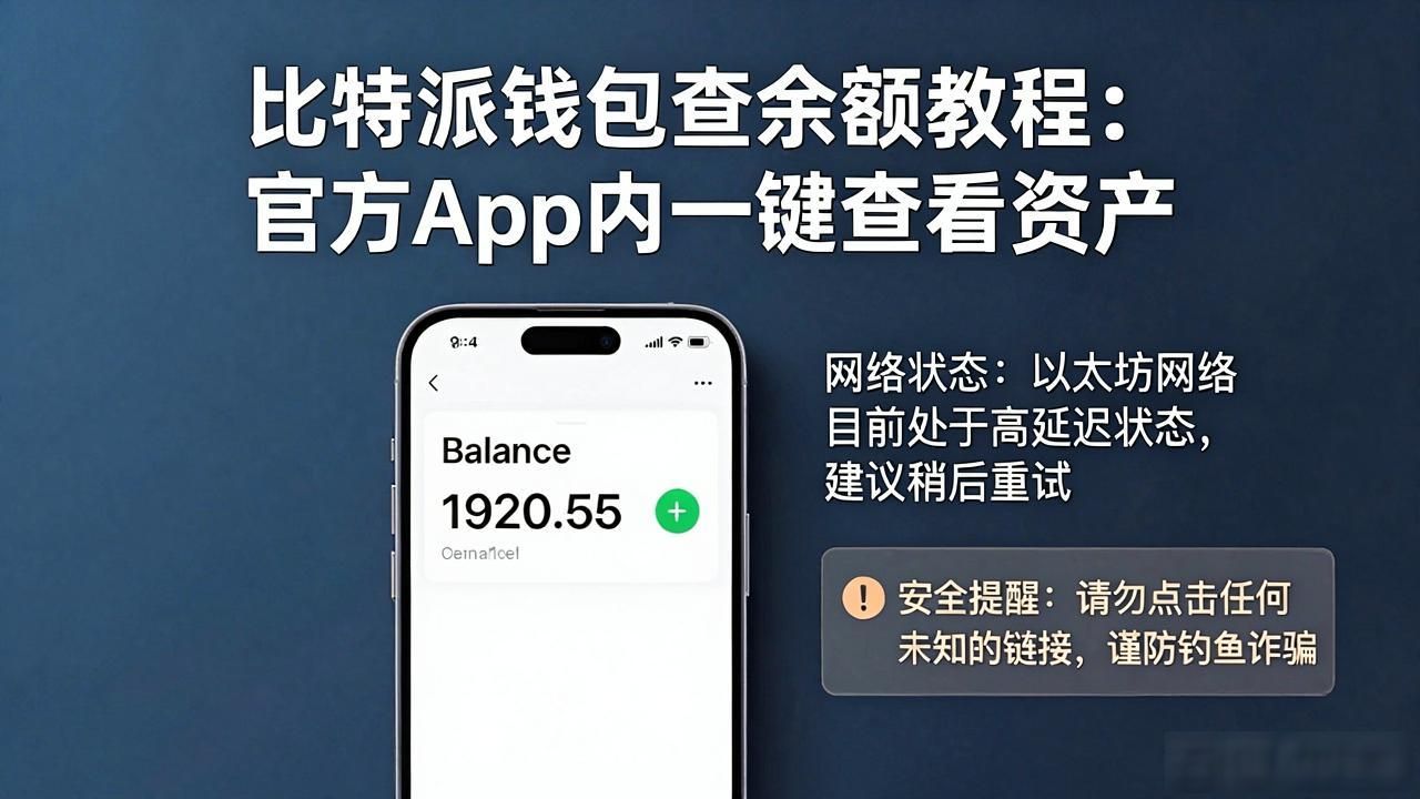 比特派钱包查余额教程：官方App内一键查看资产