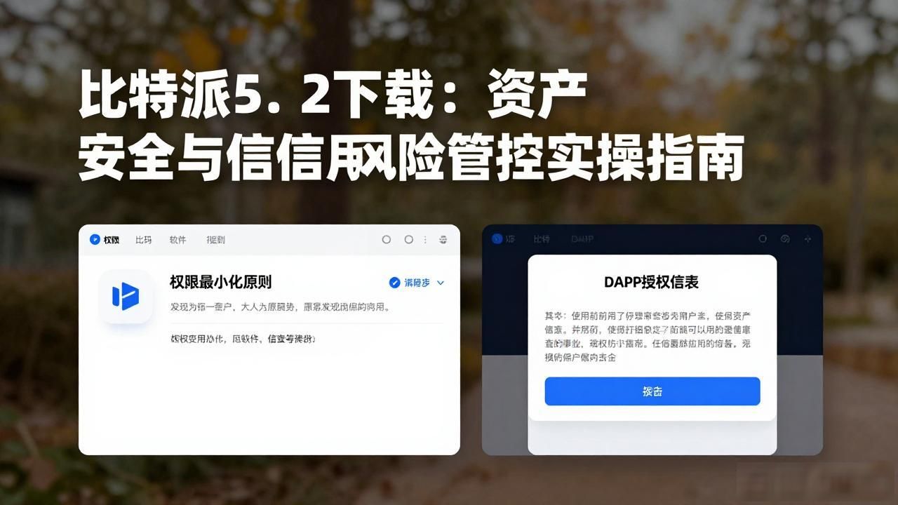 比特派5.2下载：资产安全与信用风险管控实操指南