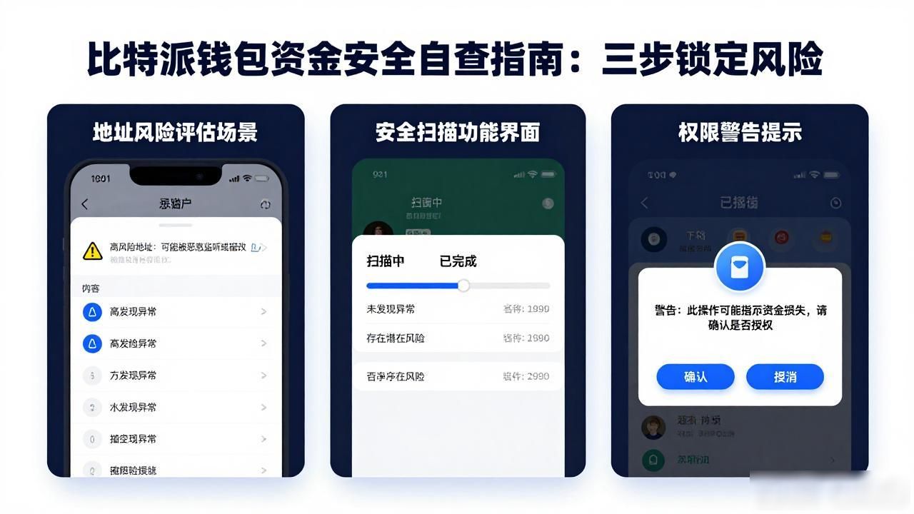 比特派钱包资金安全自查指南：三步锁定风险