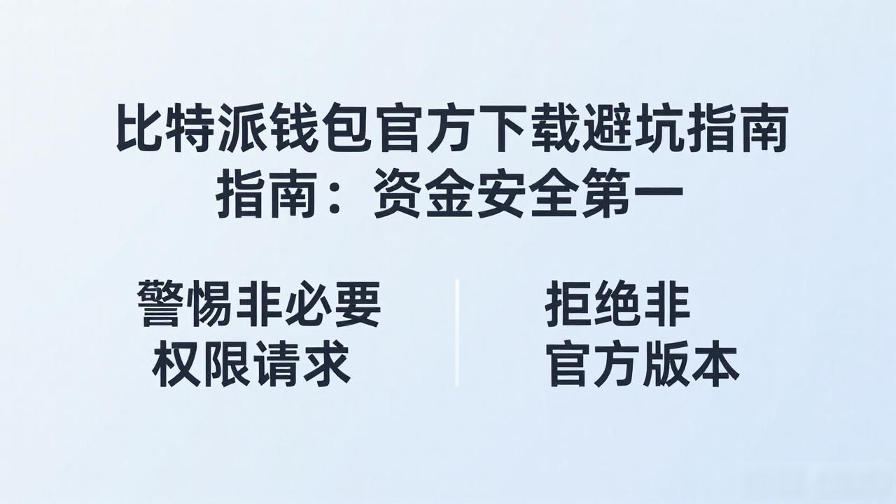 比特派钱包官方下载避坑指南：资金安全第一