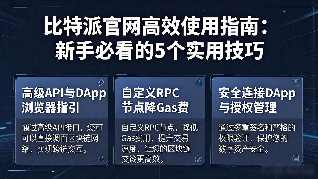 比特派官网高效使用指南：新手必看的5个实用技巧