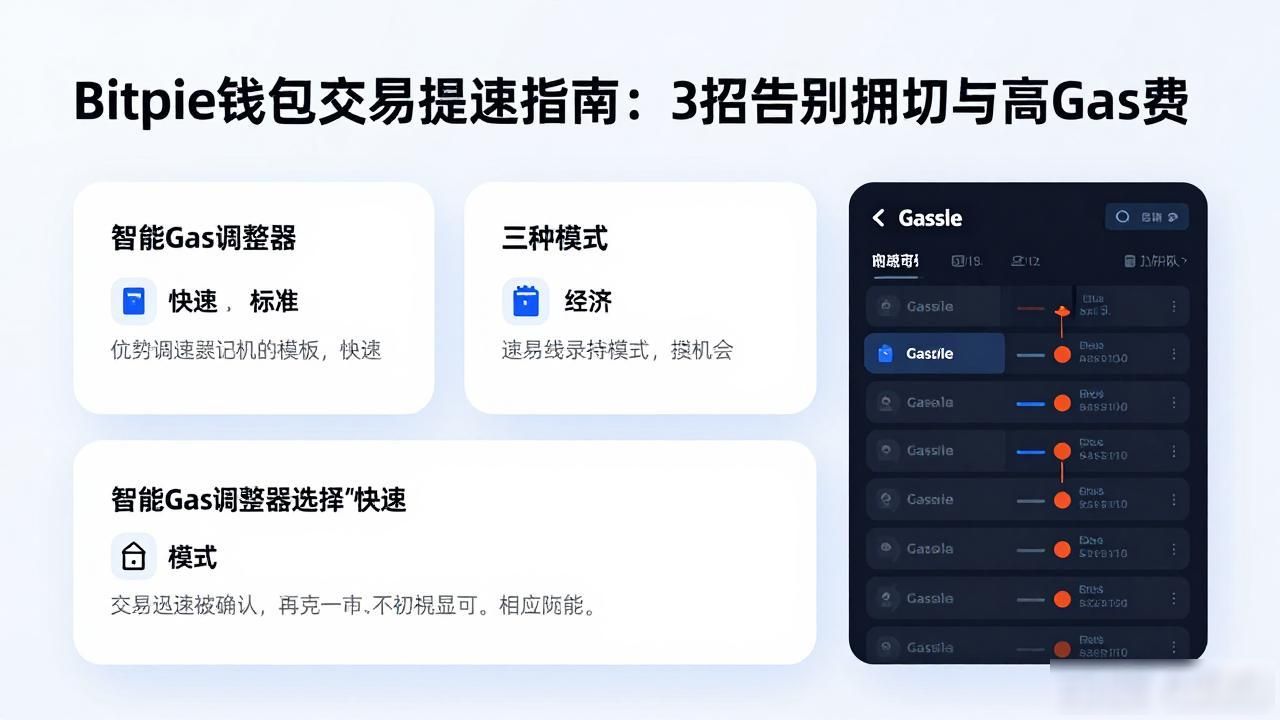 Bitpie钱包交易提速指南：3招告别拥堵与高Gas费