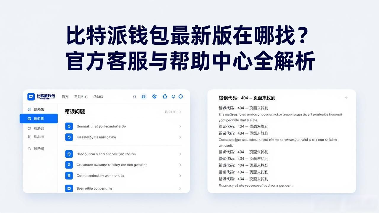 比特派钱包最新版在哪找？官方客服与帮助中心全解析
