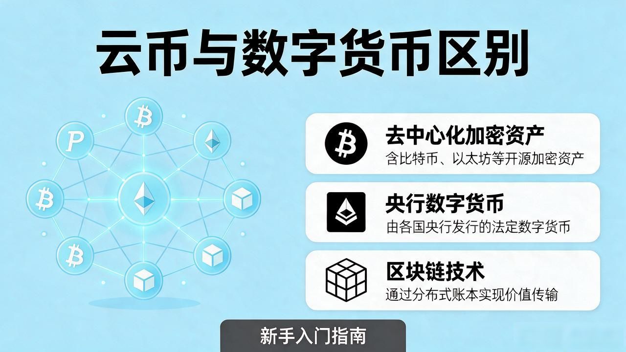 云币和数字货币区别在哪？新手必看的入门指南