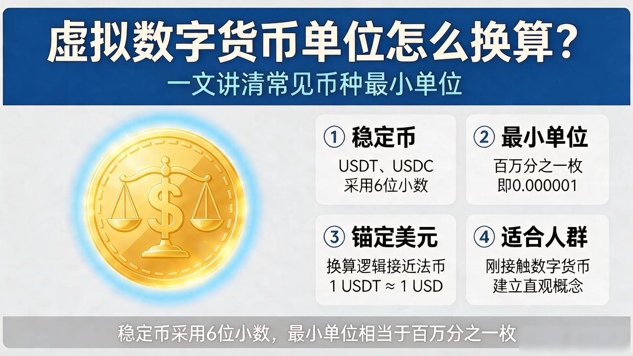 虚拟数字货币单位怎么换算？一文讲清常见币种最小单位