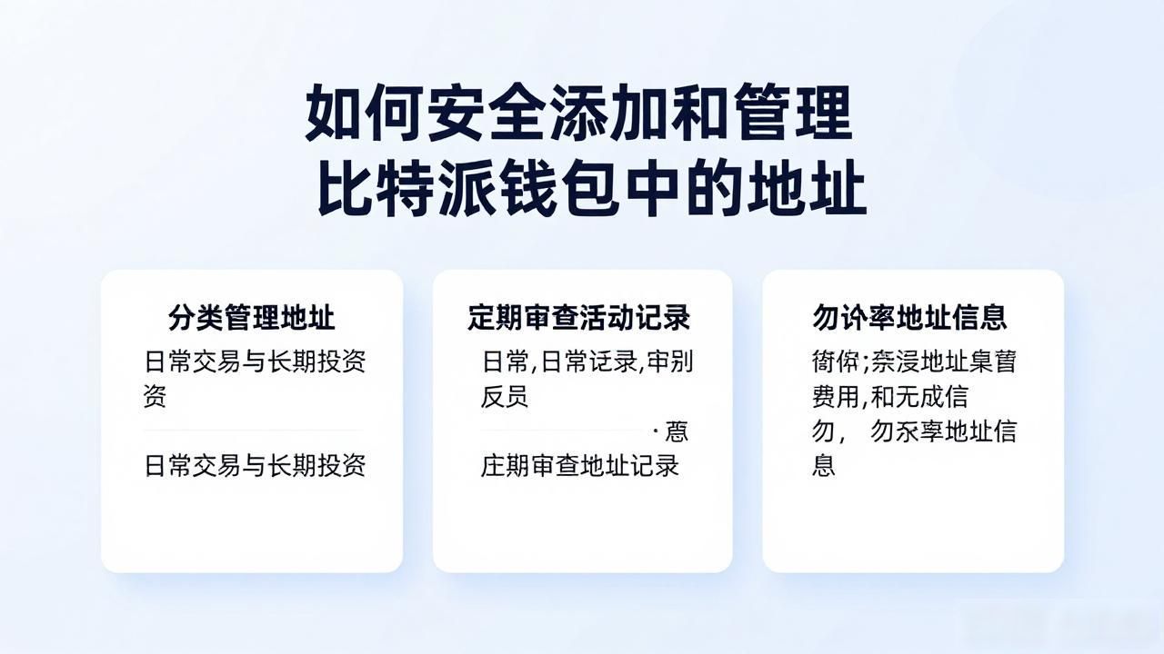 如何安全添加和管理比特派钱包中的地址