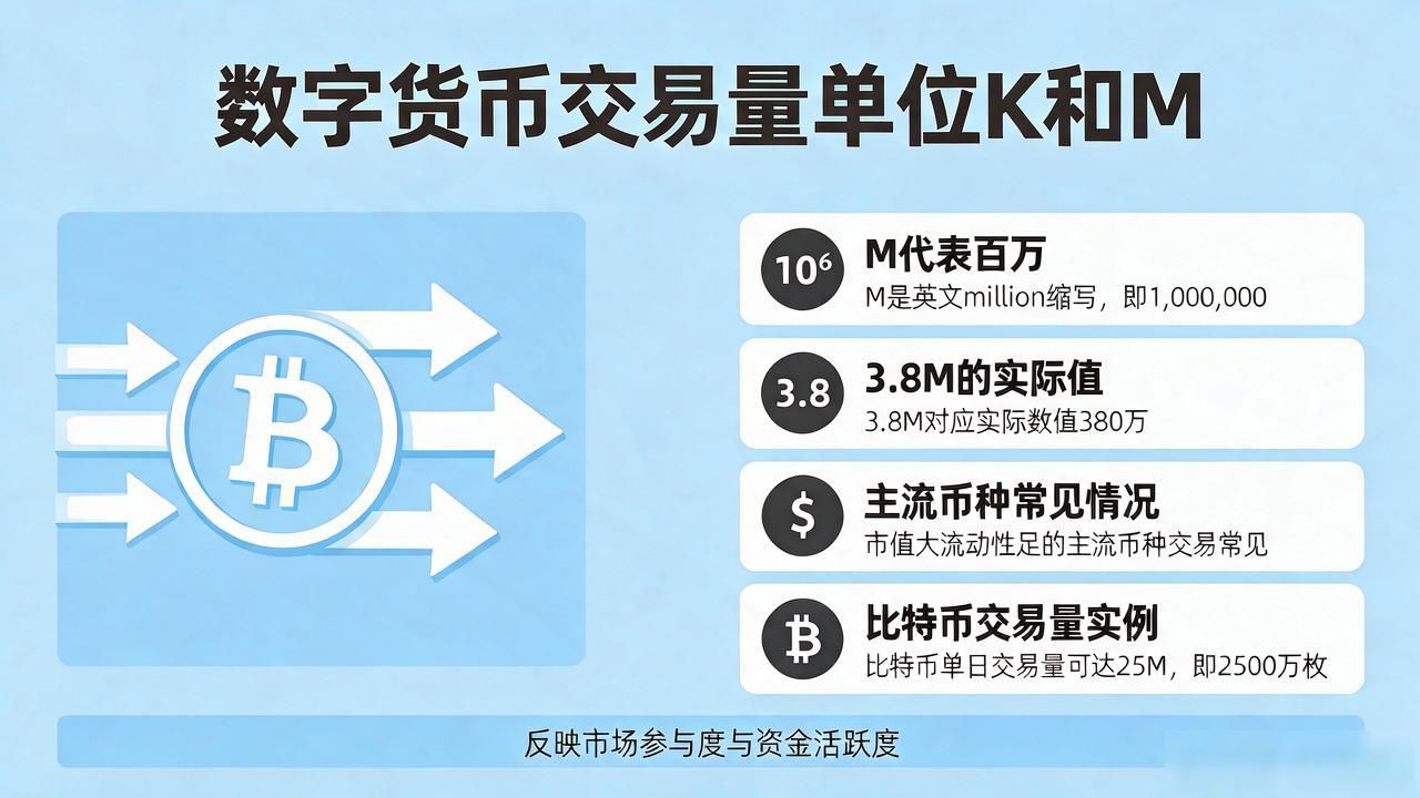 数字货币交易量K和M是什么意思？老手一看就懂