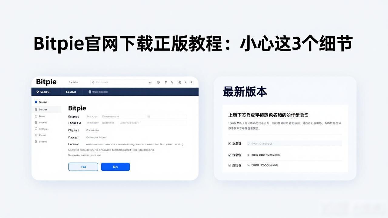 Bitpie官网下载正版教程：小心这3个细节