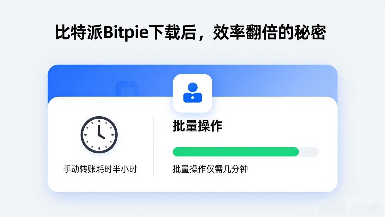 比特派Bitpie下载后，效率翻倍的秘密