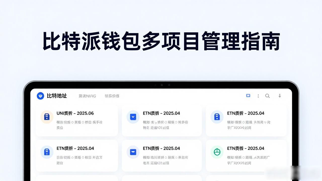 比特派钱包多项目管理指南