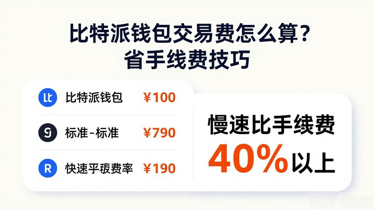 比特派钱包交易费怎么算？省手续费技巧
