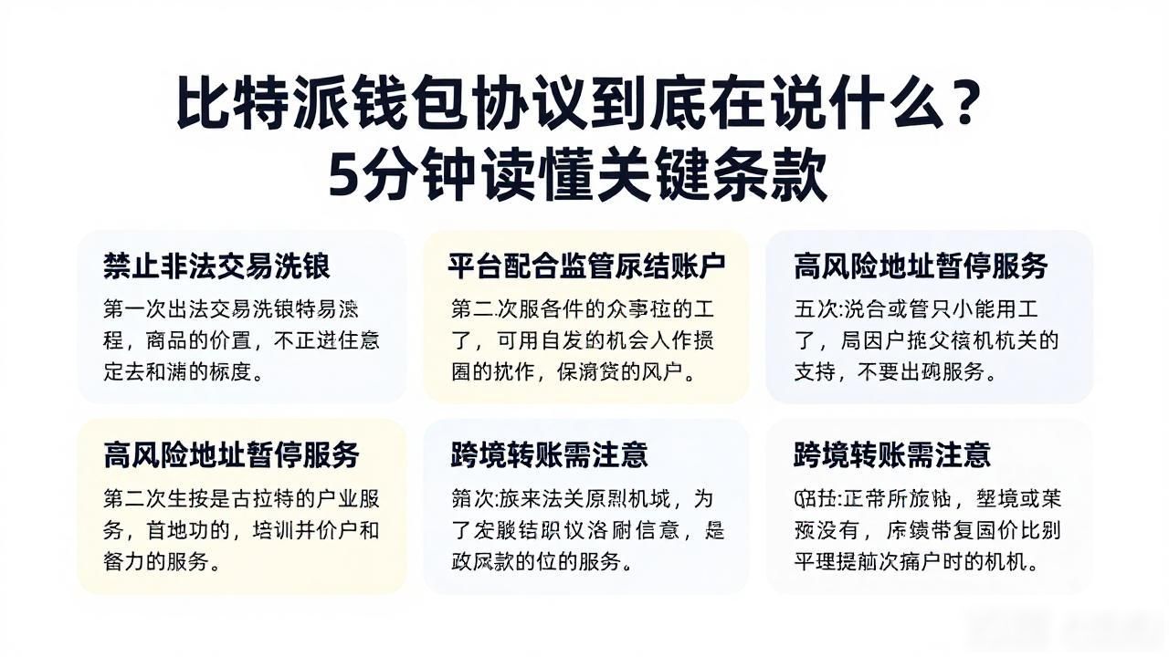比特派钱包协议到底在说什么？5分钟读懂关键条款
