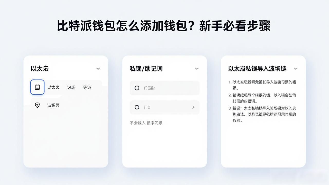 比特派钱包怎么添加钱包？新手必看步骤