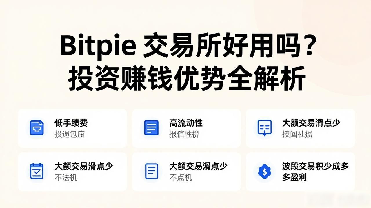 Bitpie 交易所好用吗？投资赚钱优势全解析