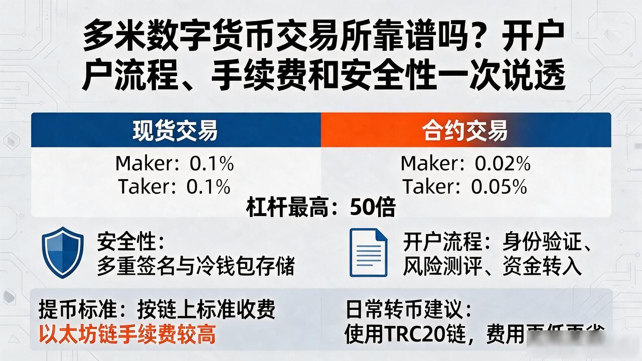 多米数字货币交易所靠谱吗？开户流程、手续费和安全性一次说透