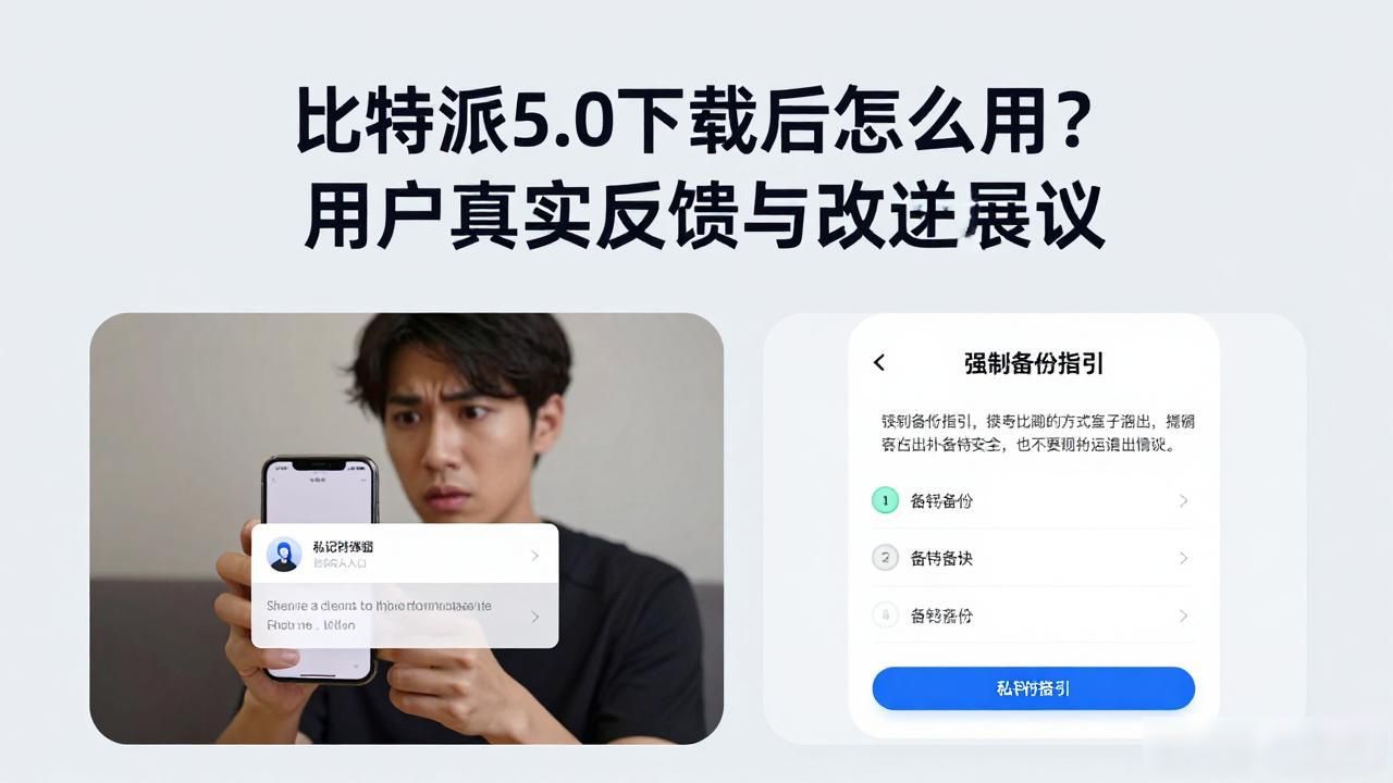 比特派5.0下载后怎么用？用户真实反馈与改进建议