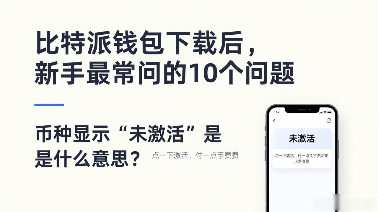 比特派钱包下载后，新手最常问的10个问题