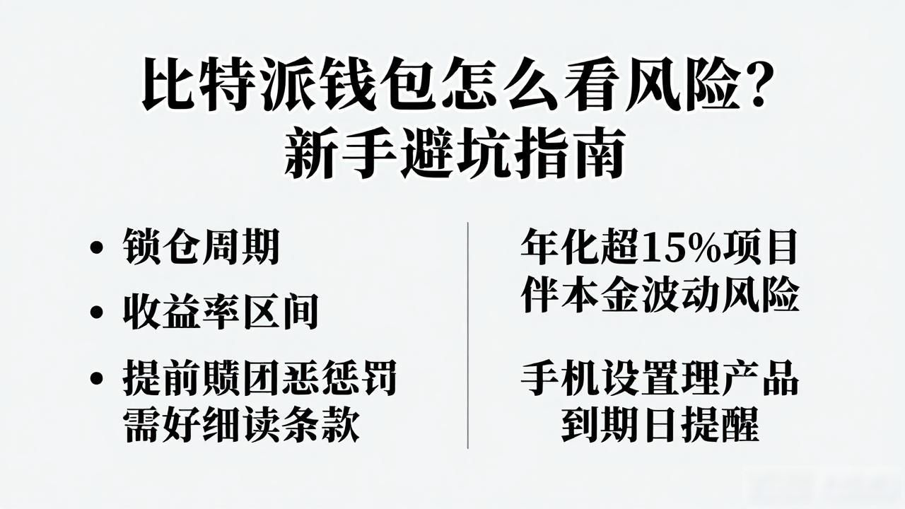 比特派钱包怎么看风险？新手避坑指南