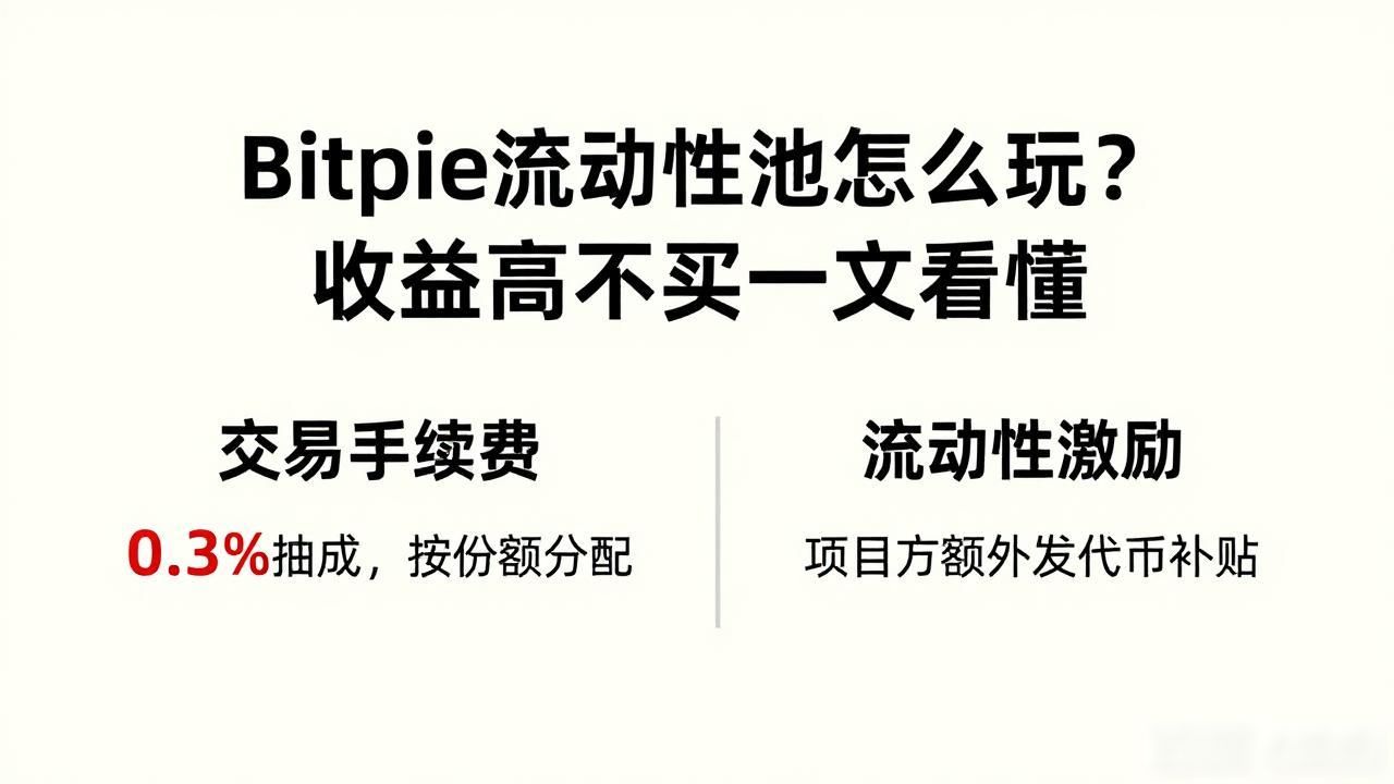 Bitpie流动性池怎么玩？收益高不高一文看懂