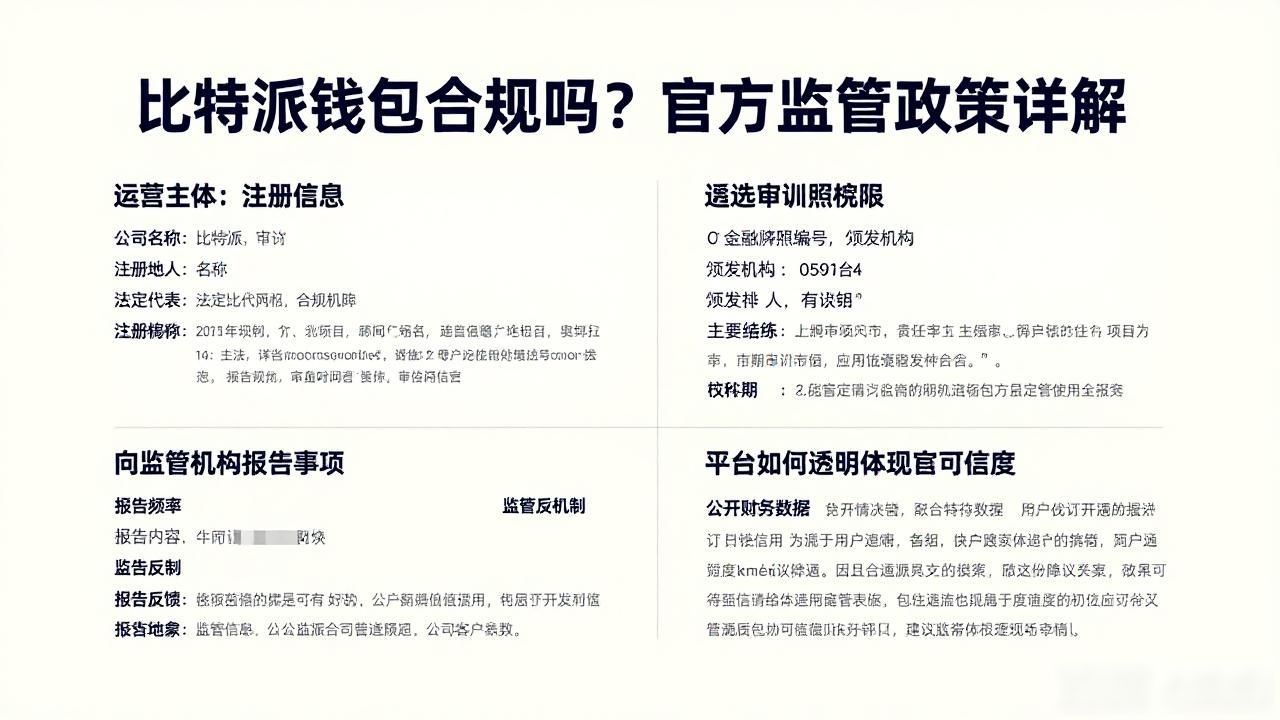 比特派钱包合规吗？官方监管政策详解